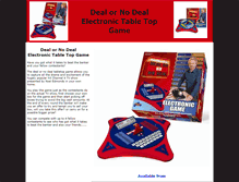 Tablet Screenshot of deal-or-no-deal-tabletop-game.dond.co.uk