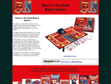 Tablet Screenshot of deal-or-no-deal-board-game.dond.co.uk