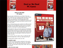 Tablet Screenshot of deal-or-no-deal-pc-game.dond.co.uk